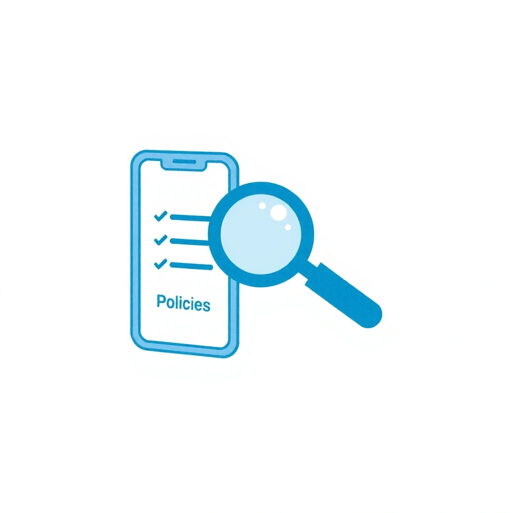 Icono de transparencia para políticas claras